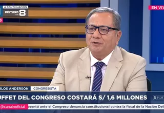 Anderson denuncia sobre el aumento de precios en el buffet del Congreso y solicita una auditoría externa