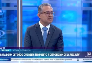 Andy Carrión: Lo único que han hecho los ministros de Defensa y del Interior es estar en desacuerdo