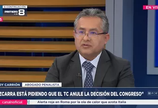 Andy Carrión: No tendría asidero el argumento de Martín Vizcarra