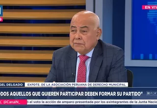 Ángel Delgado: Todos aquellos que quieren participar deben formar su partido