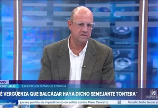 Anthony Laub: Qué vergüenza que Balcázar haya dicho semejante tontería