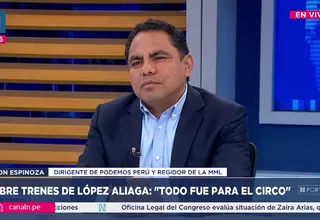 Aron Espinoza: López Aliaga debió ponerse de acuerdo con el concesionario
