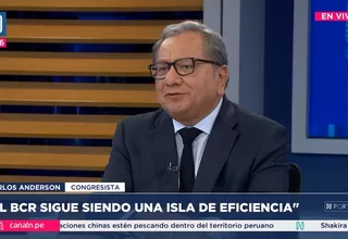 Carlos Anderson: El BCR sigue siendo una isla de eficiencia