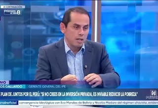 Carlos Gallardo: El primer plan de Juntos por el Perú ya era malo y ,más bien , lo ratificaron