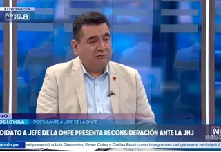 Carlos Loyola: Considero que reúno todos los requisitos para ser jefe de la ONPE