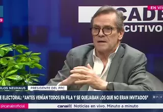 Carlos Neuhaus: "Antes venían todos en fila y se quejaban los que no eran invitados"