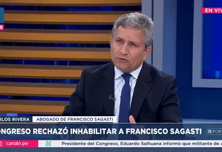 Carlos Rivera: La percepción que teníamos es que había un acuerdo político para sancionar a Sagasti