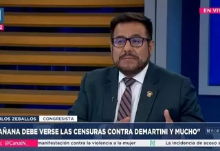 Carlos Zeballos: Mi despacho ha impulsado la moción de censura contra Demartini