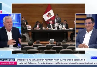 César Vásquez: APP siempre ha apostado por la gobernabilidad