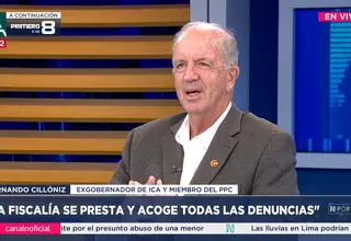 Cilloniz: La Fiscalía se presta y acoge todas las denuncias