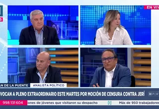 Convocan a pleno extraordinario este martes por moción de censura contra Jerí