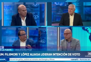 Datum: Keiko Fujimori y Rafael López Aliaga lideran intención de voto