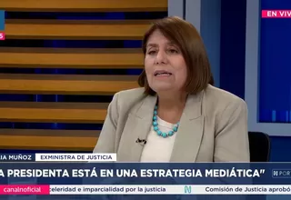 Delia Muñoz: La presidenta Dina Boluarte está en una estrategia mediática