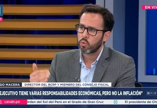 Diego Macera: El Gobierno tiene varias responsabilidades, pero no la inflación 