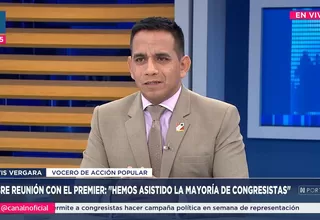 Elvis Vergara: El Gobierno dijo generalidades en la reunión por el voto de confianza