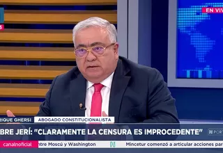 Enrique Ghersi: La censura contra Jerí es improcedente
