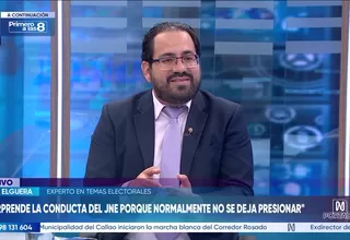 Enzo Elguera: Sorprende la conducta del JNE porque normalmente no se deja presionar