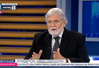 Ernesto Blume: "La realidad histórica señala que Fujimori firmó la Constitución del 93"