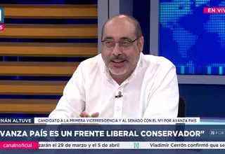 Fernán Altuve: Avanza País es un frente liberal conservador