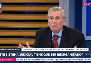 Fernando Rospigliosi: El sistema judicial tiene que ser reorganizado