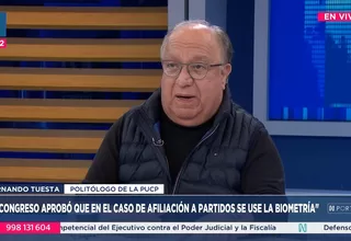 Fernando Tuesta: El umbral que le permite a un partido ingresar al Congreso es extremadamente alto