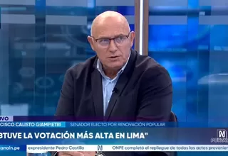 Francisco Calisto Giampietri: Yo no creo que haya hostilidad con Fuerza Popular
