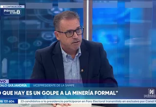 Gonzalo Quijandría: Lo que hay es un golpe a la minería formal