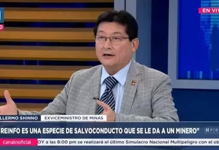 Guillermo Shinno: El REINFO no ha tenido ningún resultado