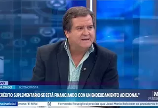 Iván Alonso: Este crédito suplementario se está financiando con un endeudamiento adicional