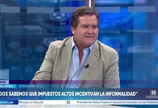 Iván Alonso: Todos sabemos que impuestos altos incentivan la informalidad