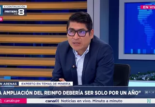 Iván Arenas: La ampliación del REINFO debería ser por un año