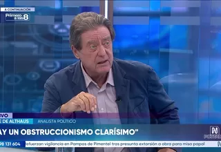 Jaime de Althaus: Hay un obstruccionismo clarísimo comandado inicialmente por Juntos por el Perú 
