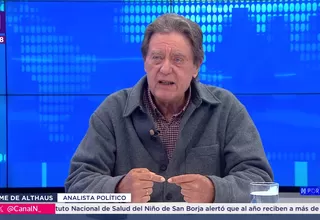 Jaime de Althaus: Me sorprendió la sentencia de Bermejo
