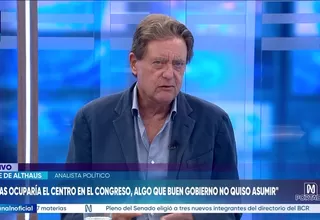 Jaime de Althaus: Obras ocuparía el centro en el Congreso, el Bueno Gobierno no quiso asumir