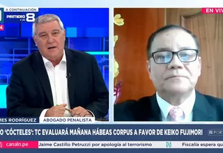 James Rodríguez: Fallo del TC sobre el hábeas corpus de Keiko Fujimori será una decisión definitiva