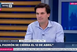 Javier Bedoya Denegri criticó al JNE por no notificar ilegalidad de A.N.T.A.U.R.O: "No da buena señal"