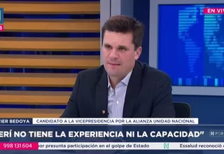 Javier Bedoya: Jerí no tiene la experiencia ni la capacidad
