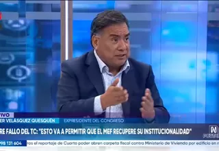 Javier Velásquez Quesquén: Muerte civil para los que den golpe de Estado