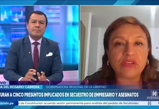 Joana del Rosario: Los índices de criminalidad han disminuido en La Libertad, pero necesitamos mayor esfuerzo de la PNP