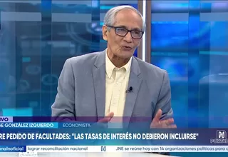 Jorge González Izquierdo sobre tope de tasas de interés: Hoy día está en 114% anual en soles y casi 100% anual en dólares