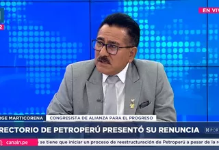 Jorge Marticorena: Declarar en insolvencia a Petroperú sería lo peor que le podría pasar al país