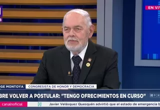 Jorge Montoya: Nunca estuve de acuerdo con la vacancia