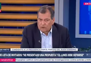 Jorge Nieto: Tenemos que recuperar el Estado para el interés público