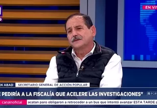 Juan Abad: Tres congresistas renunciaron y dos fueron expulsados de Acción Popular
