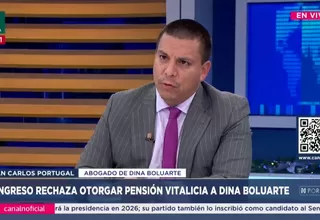 Juan Carlos Portugal: Voy asumir la defensa de Boluarte