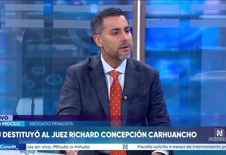 Julio Midolo, abogado penalista, sobre sanción a juez Concepción Carhuancho: Su trabajo como juez de la investigación preparatoria no ha sido el adecuado