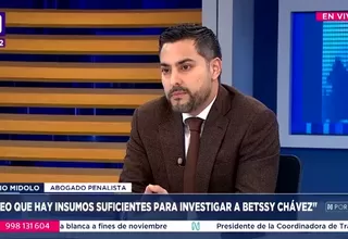 Julio Midolo: Creo que hay insumos sufientes para investigar a Betssy Chávez
