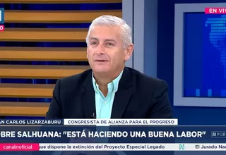 Lizarzaburu elogia la gestión de Salhuana como presidente del Congreso: "Está haciendo una buena labor"