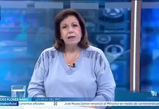 Lourdes Flores Nano: Creo que será una elección  reñida