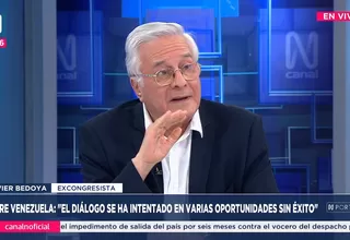 Luis Bedoya: "El gobierno de Maduro no es democrático"